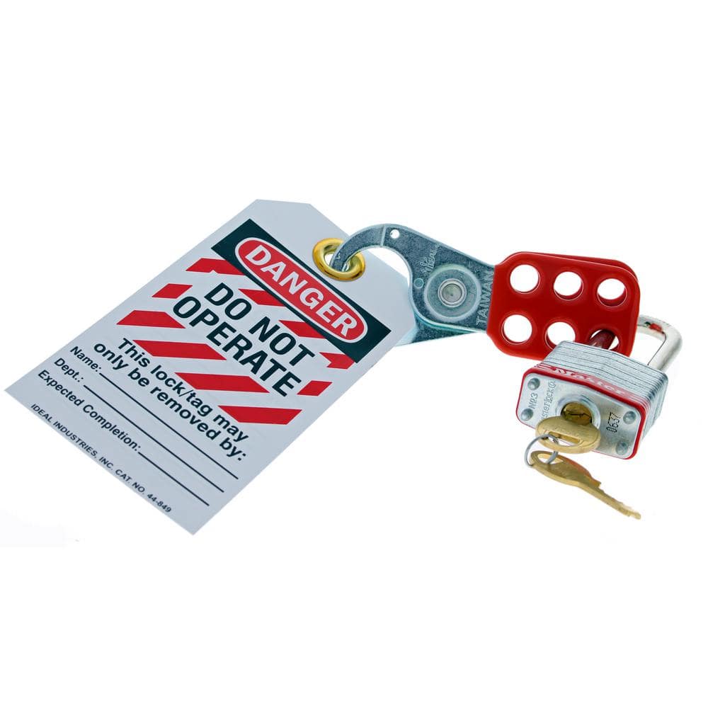 2 in. Padlock Steel Shackle Red Bumper - Hercitys