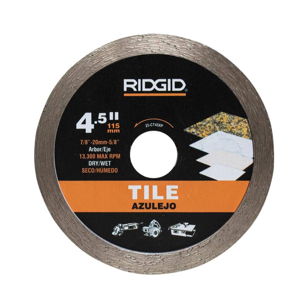 4.5 in. Tile Continuous Rim Diamond Saw Blade - Hercitys