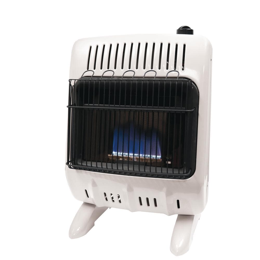 10,000 BTU Vent Free Blue Flame Natural Gas or Propane Dual Fuel Indoor Space Heater - Hercitys