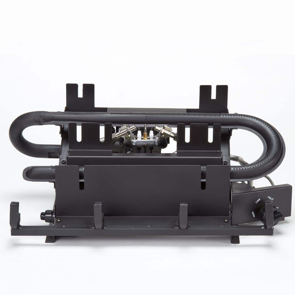 18 in. 30,000 BTU Manual Control Country Oak Vent Free Dual Fuel Gas Log Set - Hercitys