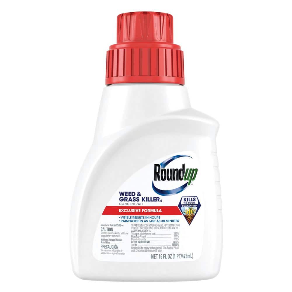 16 fl. oz. Weed and Grass Killer Concentrate, Use in and Around Flower Beds, Walkways and Other Areas of Your Yard - Hercitys