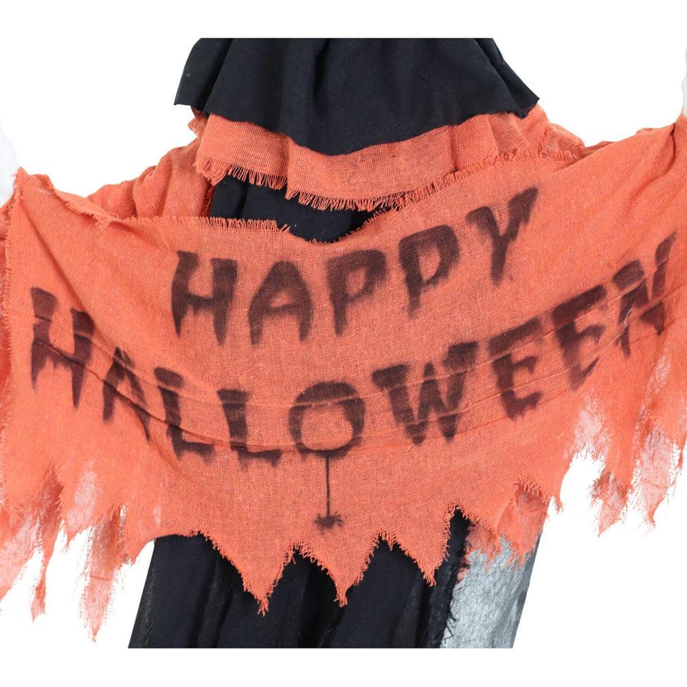 47 in. Clown Animatronic Tree Hugger with Movement, Scary Outdoor Halloween Decoration - Hercitys