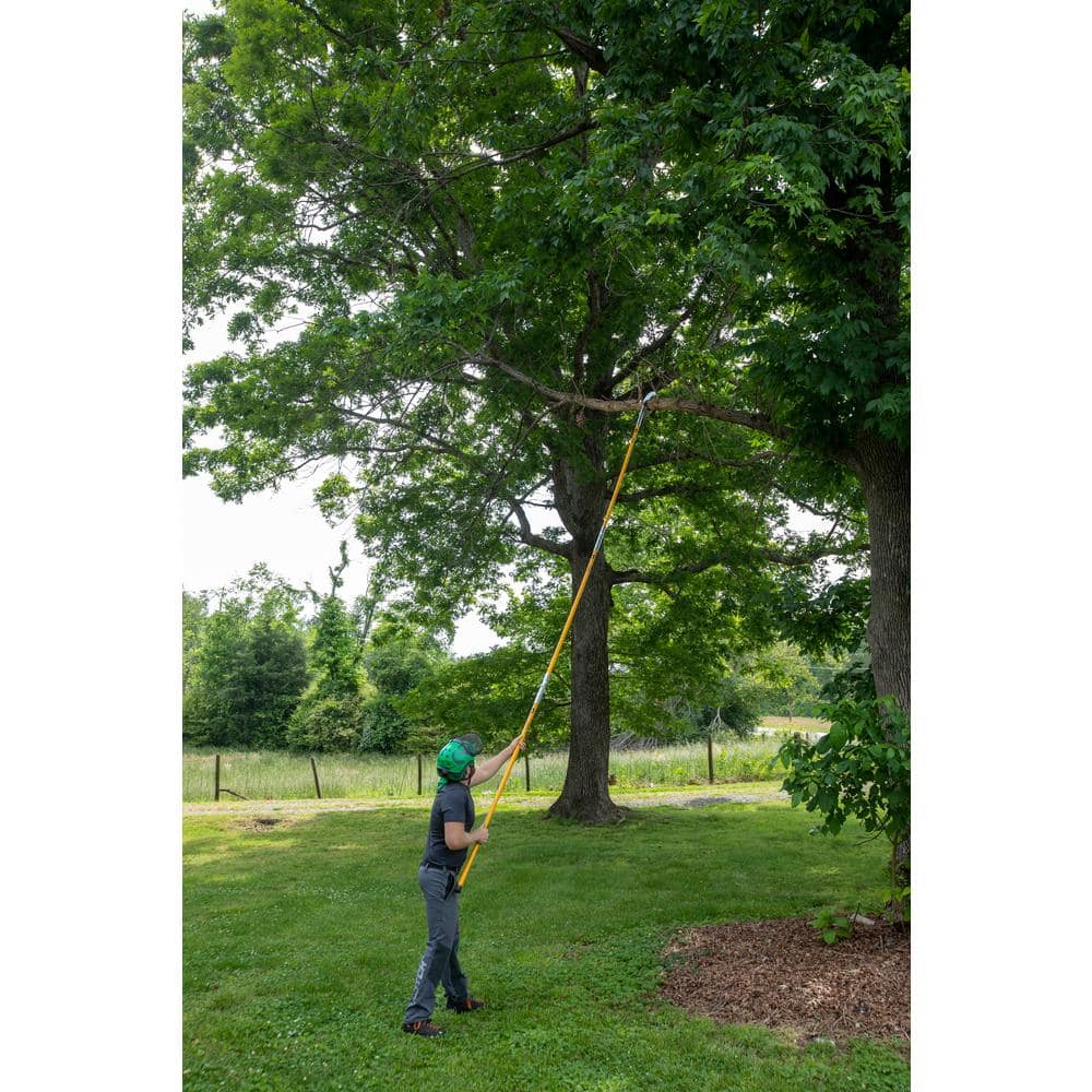 15 in. Steel Blade 18 ft. Pole Fiberglass Pole Saw Set - Hercitys