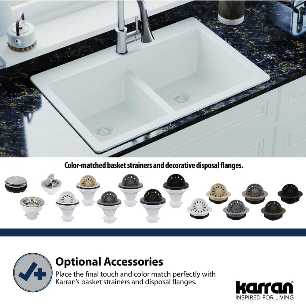 3-1/2 in. Kitchen Sink Decorative Disposal Flange in Grey - Hercitys