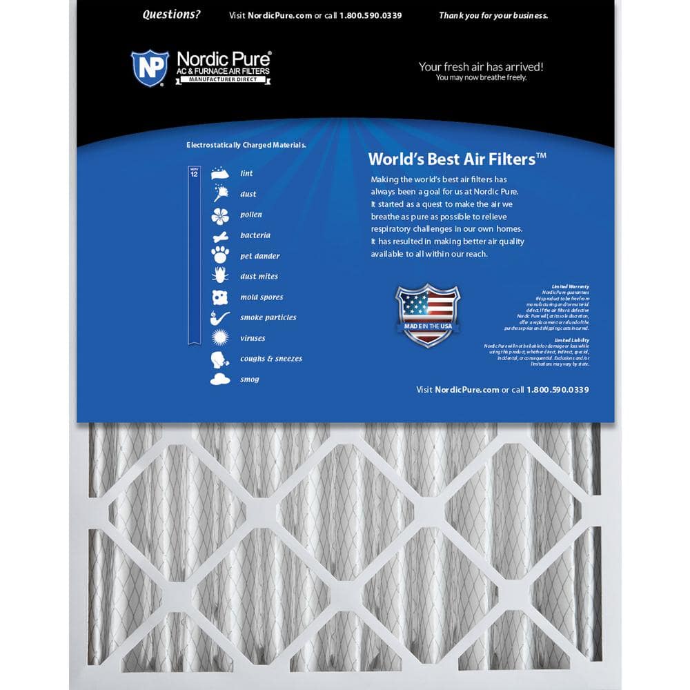 20 in. x 25 in. x 4 in. Allergen Pleated Furnace Air Filter MERV 12 (2-Pack) - Hercitys