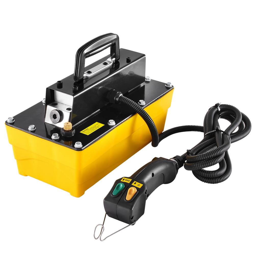 10000 psi Plastic Air Hydraulic Pump 0.61 Gal. Reservoir w/Remote Control Actuator for Frame Machine and Hydraulic Press - Hercitys