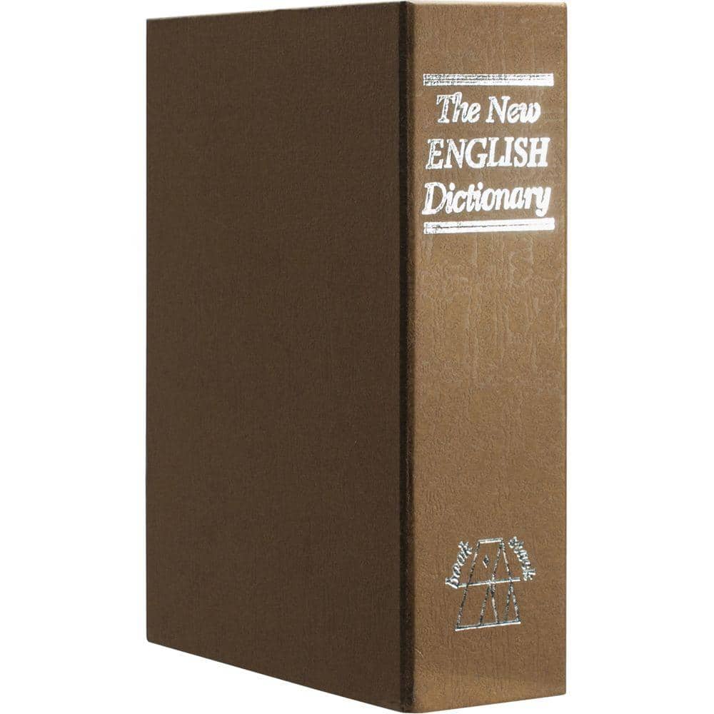 0.02 cu. ft. Steel Book Lock Box Safe with Combination Lock - Hercitys