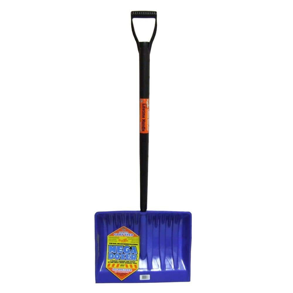 20 in. Mega Dozer Snow Shovel with Premium Lifetime Handle and Power Step - Hercitys