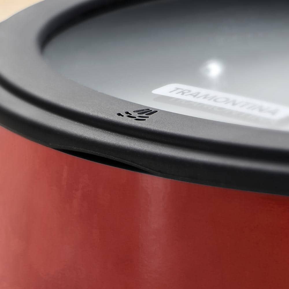 11-Piece Nesting Aluminum Nonstick Cookware Set in Red - Hercitys