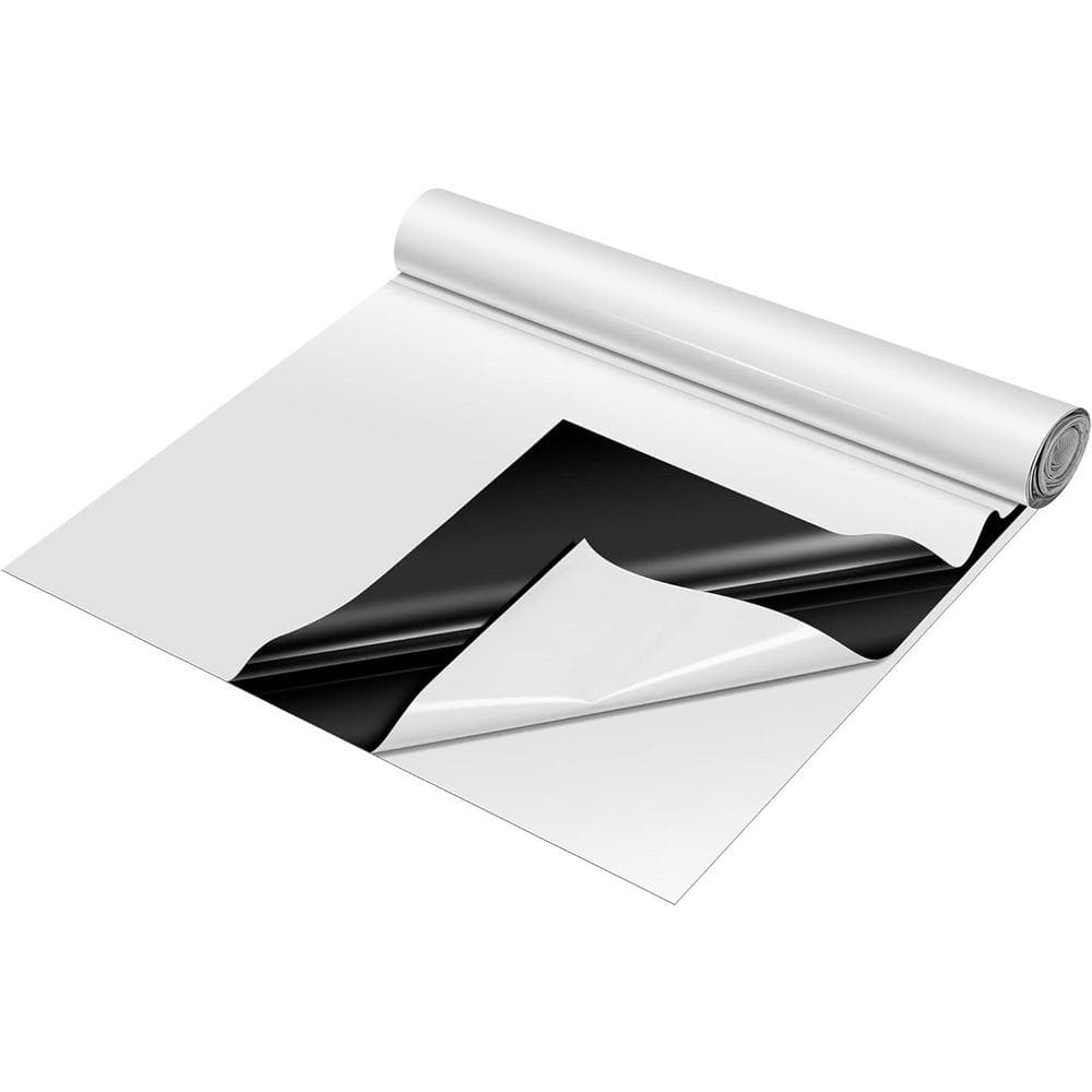 10 ft. x 10 ft. 5.5 Mil Black and White Panda Poly Film, Blackout Tarp for Warm House - Hercitys