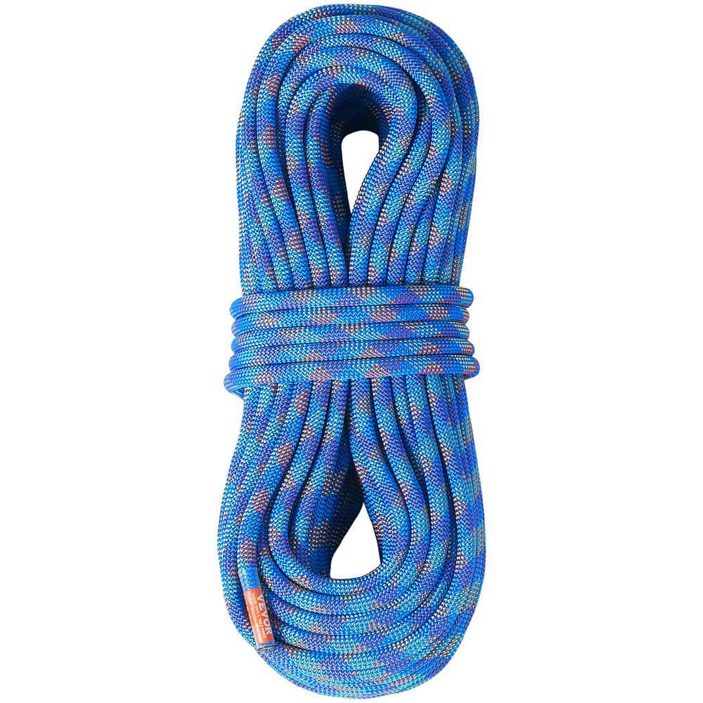 10.2 mm Dynamic Climbing Rope, 40 m, 131 ft. Outdoor Rock Climbing Rope 25 KN Breaking Tension, Stretchable Fiber Rope - Hercitys