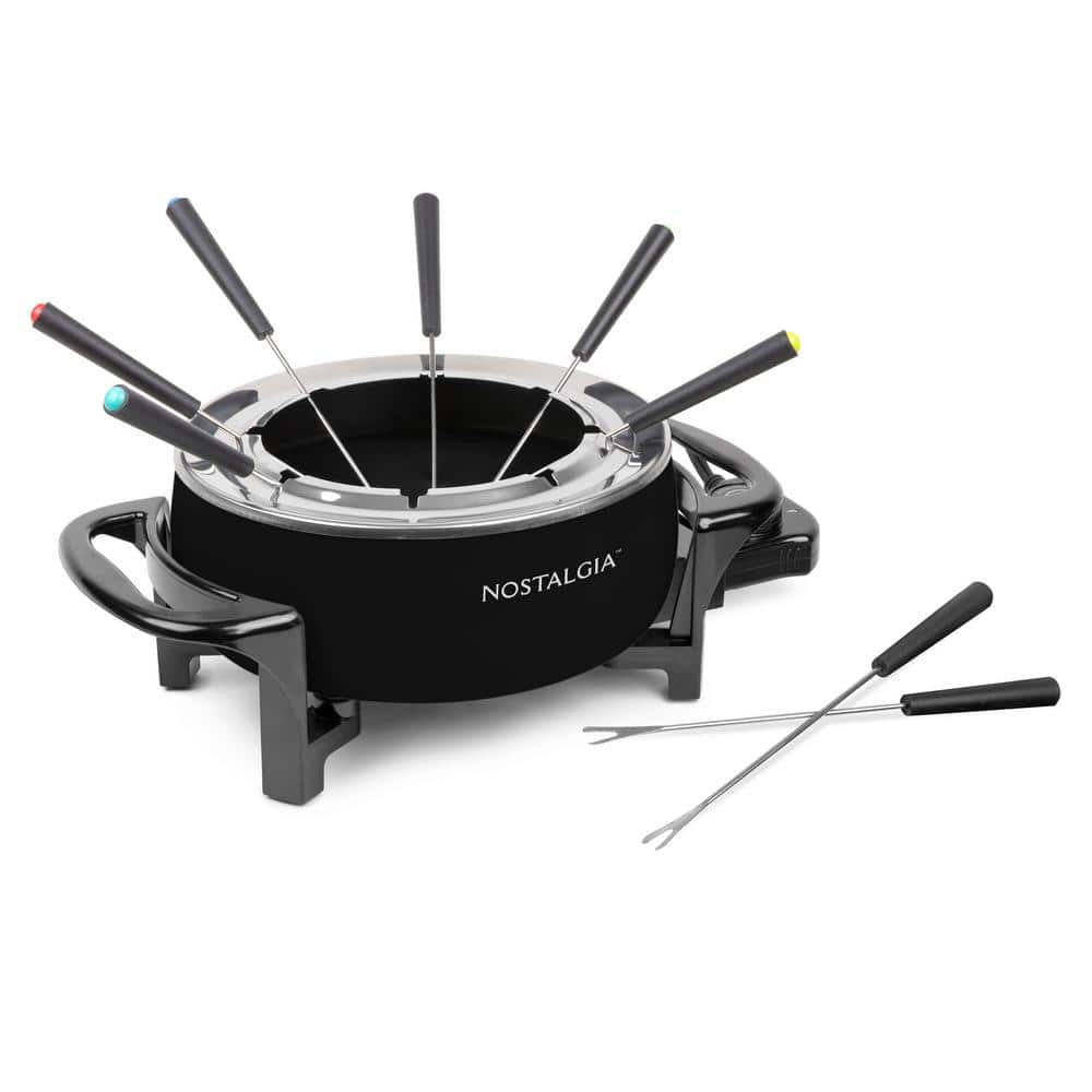 12-Cup Electric Fondue Pot, Black - Hercitys