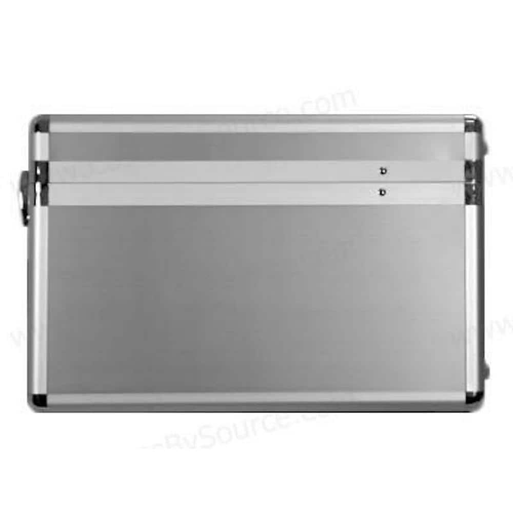 15 in. Smooth Aluminum Tool Case with Foam in Silver - Hercitys
