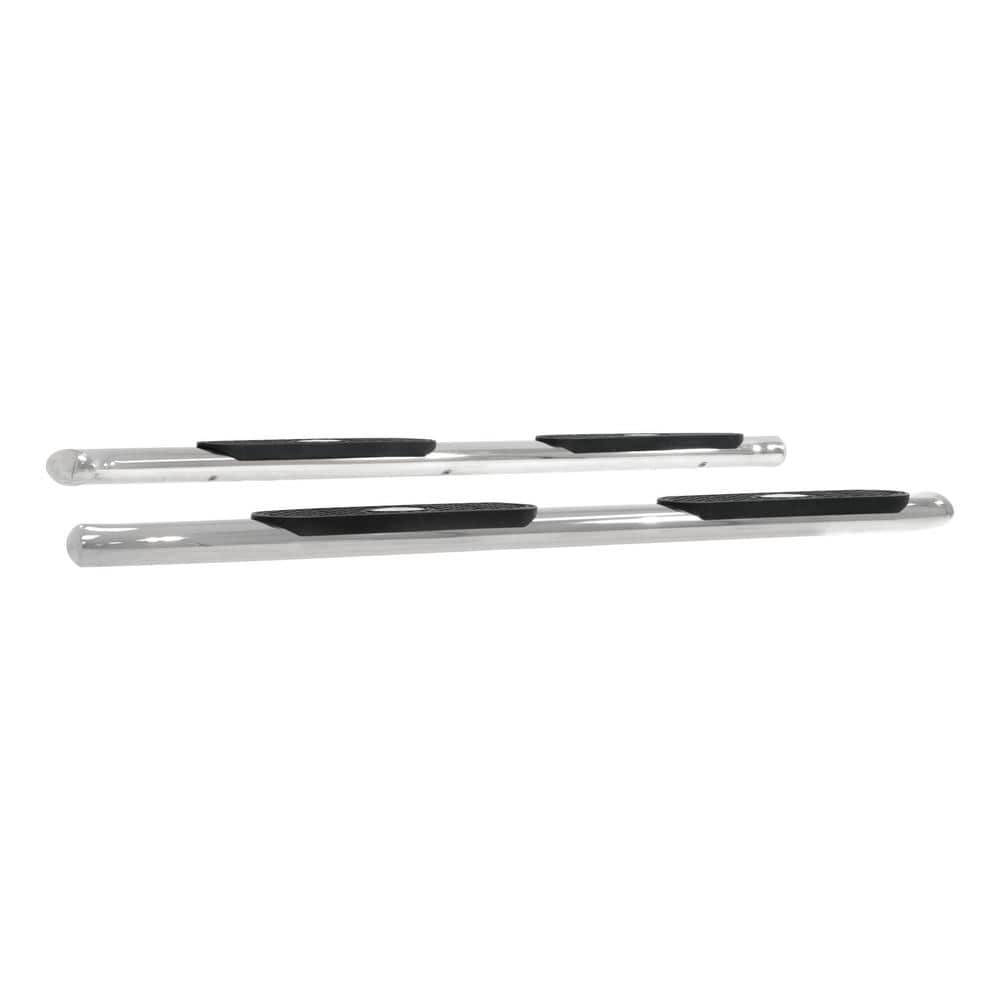 4-Inch Oval Polished Stainless Steel Nerf Bars, Select Chevrolet Silverado, GMC Sierra 1500, 2500, 3500 HD - Hercitys
