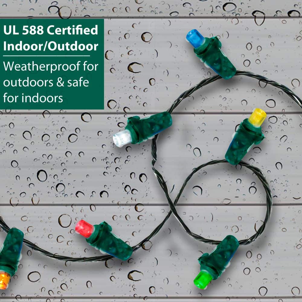 17 ft. 50-Count LED Red/Green Christmas Micro Mini Lights - Hercitys