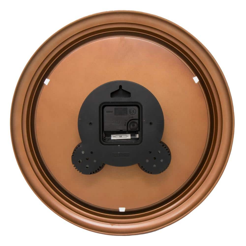 13 in. Oil-Rubbed Bronze Analog Clock Thermometer Hygrometer Combo - Hercitys