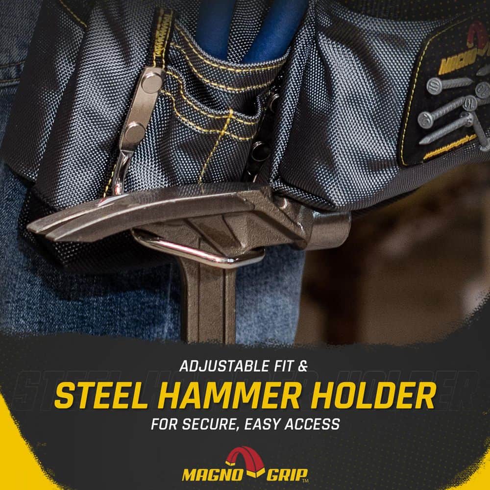 12-Pocket Magnetic Carpenter’s Tool Belt - Hercitys