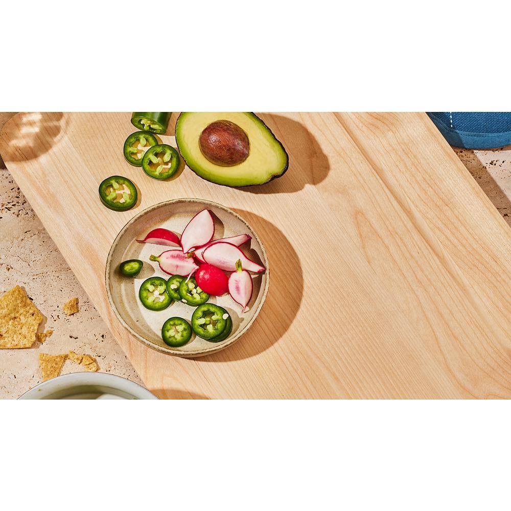 17 in. x 12 in. Rectangular Birch Wood Cutting Board - Hercitys