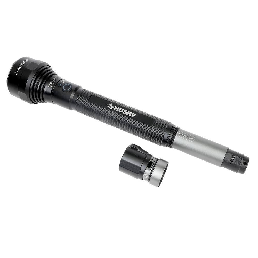 10000 Lumens Dual Power Aluminum Flashlight 7.4-Volt 4600mAh Rechargeable Replacement Battery - Hercitys