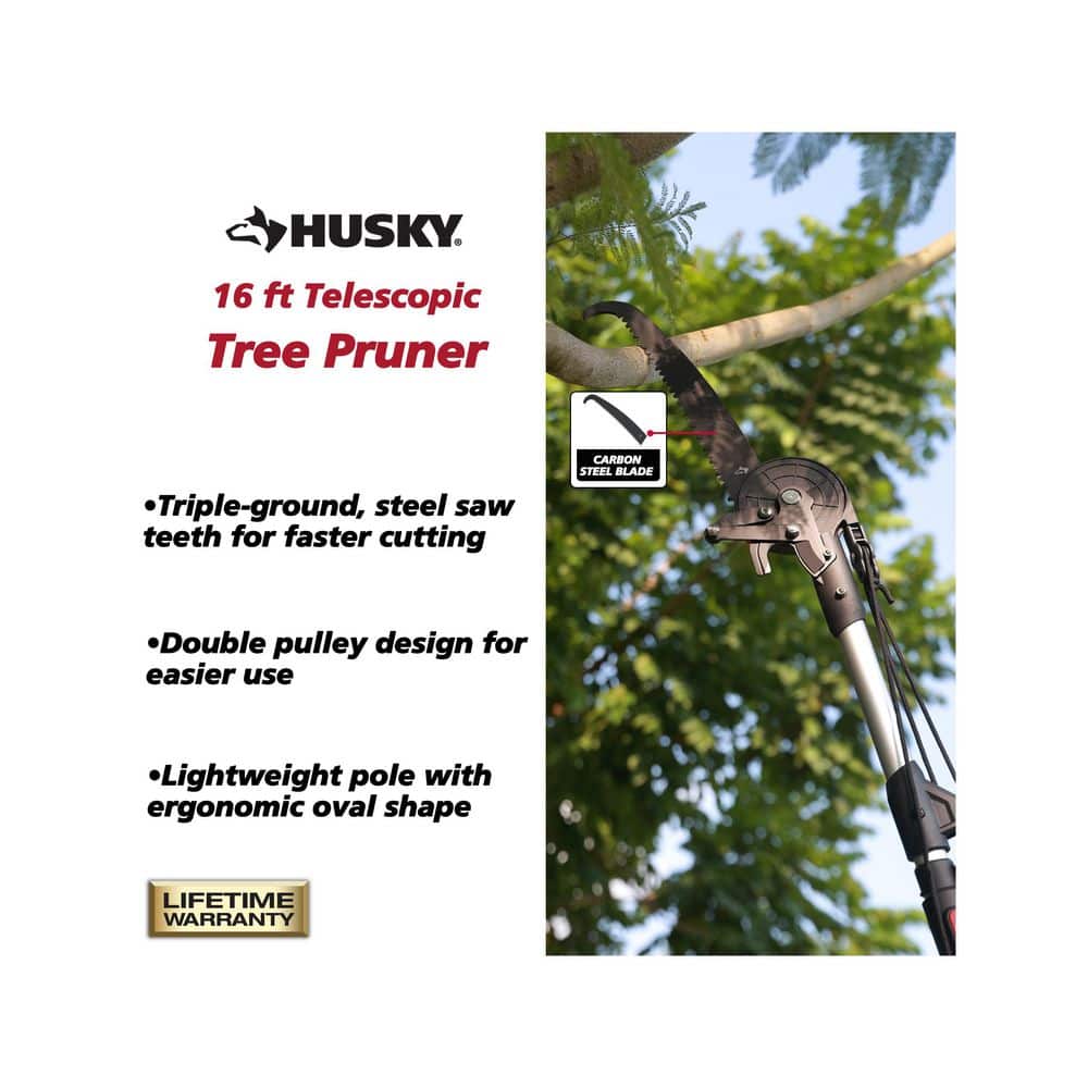 15 in. Steel Blade with 16-ft Telescopic Tree Pruner - Hercitys
