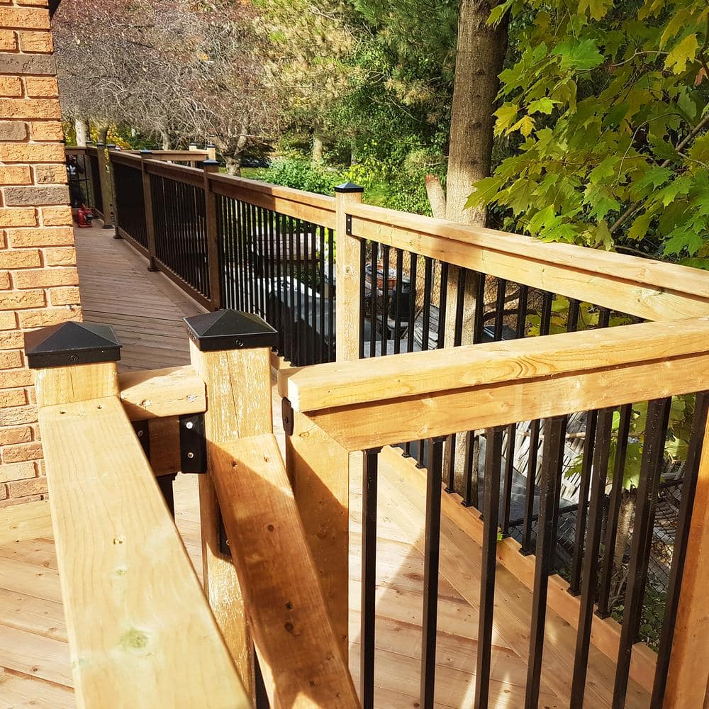 32 in. x 3/4 in. Galvanized Square Balusters (10-Pack) - Hercitys