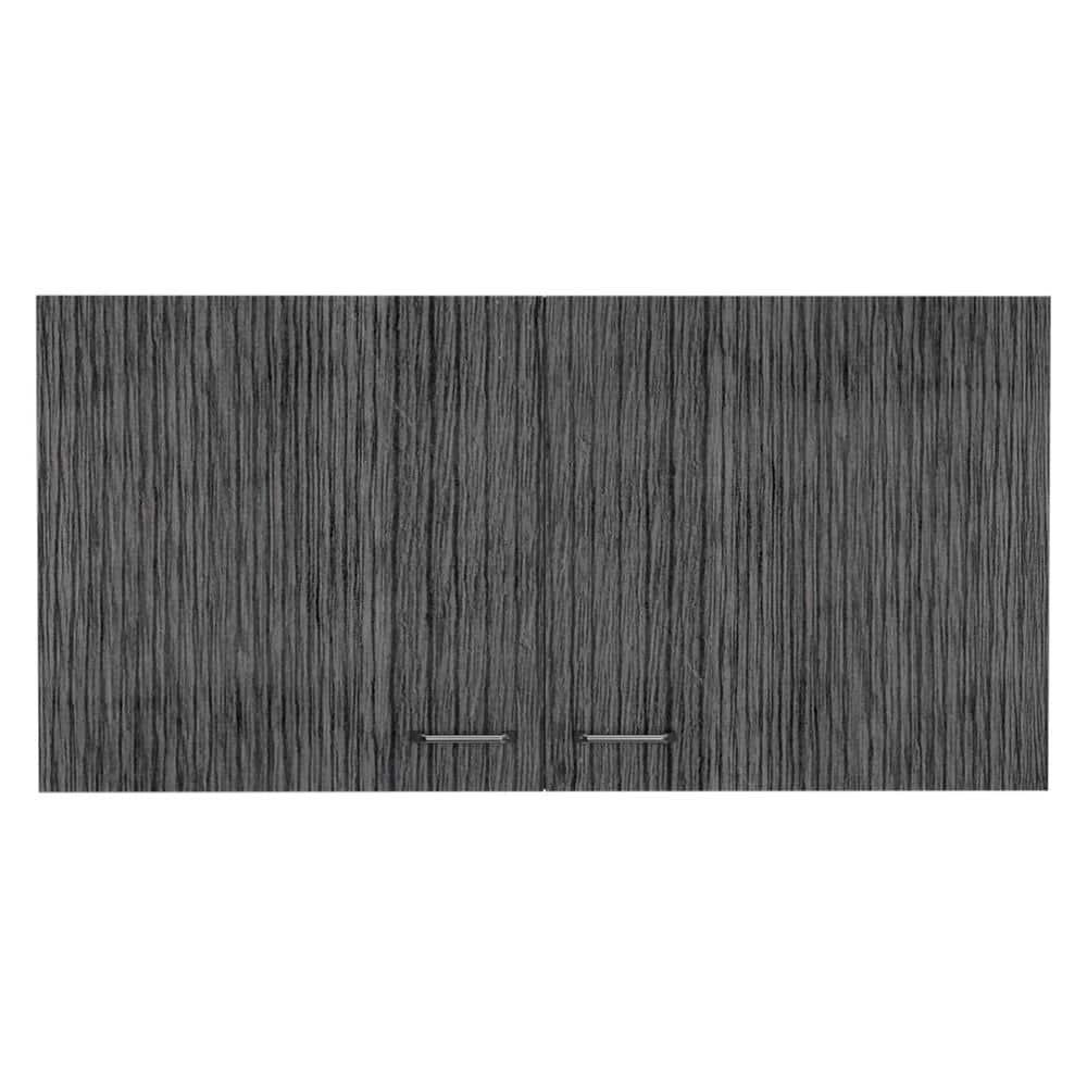 39.3 in. W x 12.6 in. D x 19.3 in. H Ready to Assemble Wall Cabinet in Smokey and White with Double Door - Hercitys