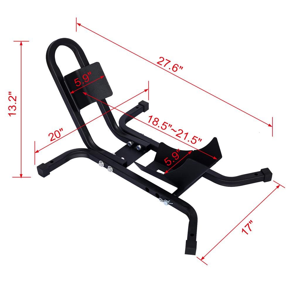 1200 lbs. Heavy Duty Motorcycle Front Tire Chock Wheel Stand with 17-21 in. Wheels - Hercitys