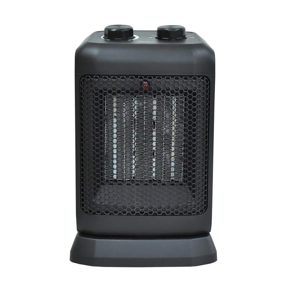1500/750-Watt 10.5 in. Electric Oscillating Ceramic Forced Air Space Heater - Hercitys