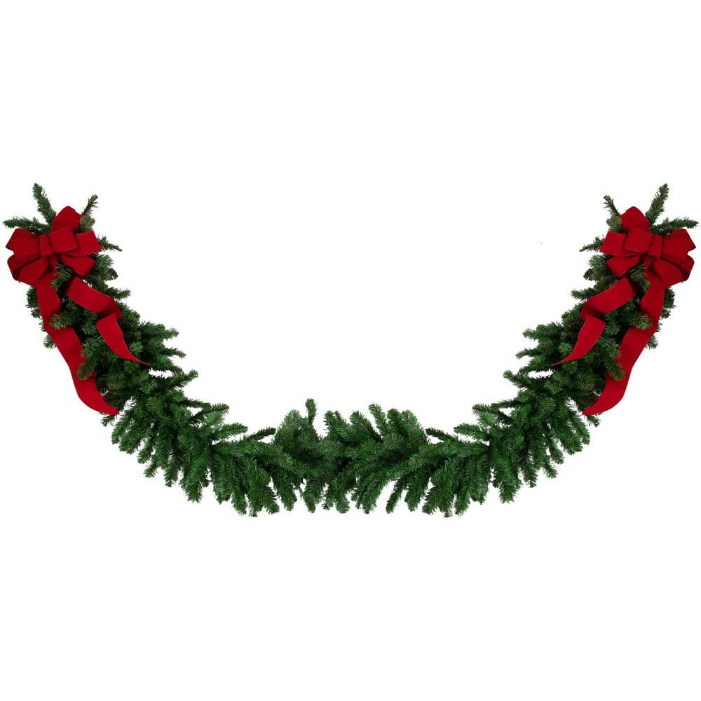 50 ft. x 14 in. Commercial Length 2-Tone Balsam Pine Artificial Garland-Unlit 50 ft. Length - Hercitys