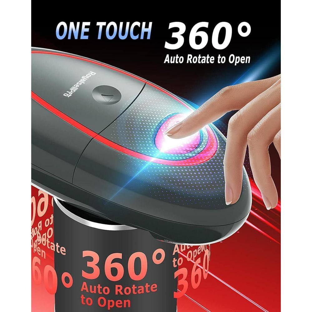 1-Touch Electric Automatic Can Opener with Smooth Edge, Kitchen Gadget for Almost All Can Sizes - Hercitys
