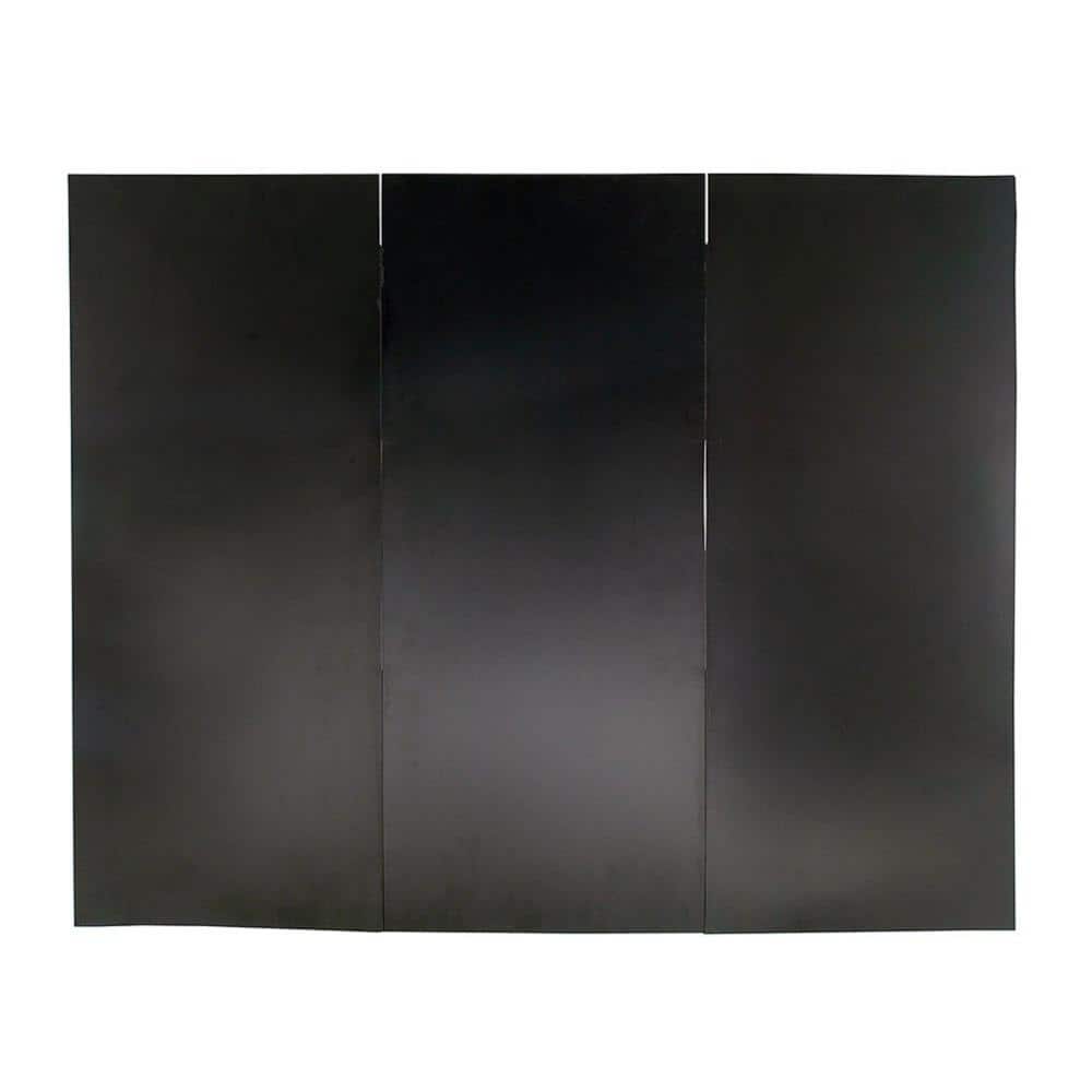 40 in. L Black 3-Panel Steel Draft Guard Cover - Hercitys