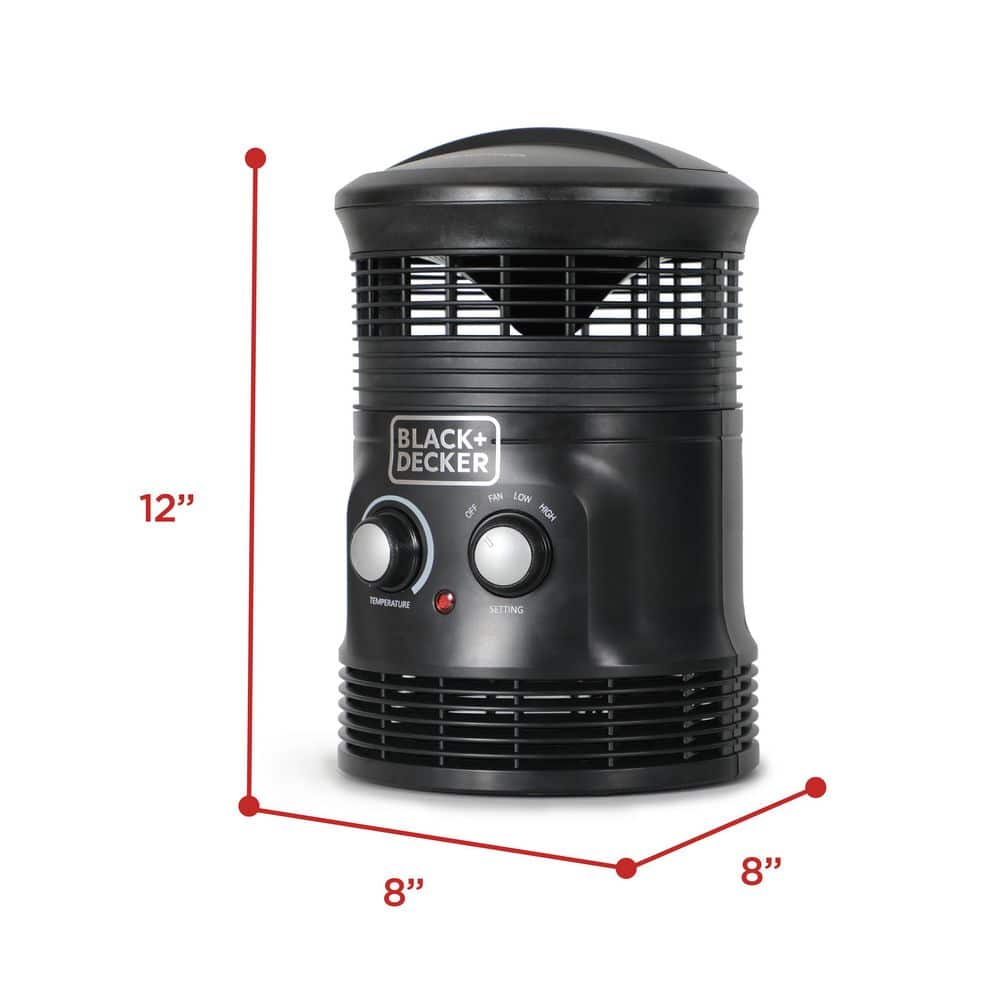 1500-Watt, 360° Surround Electric Heater Plus Fan - Hercitys