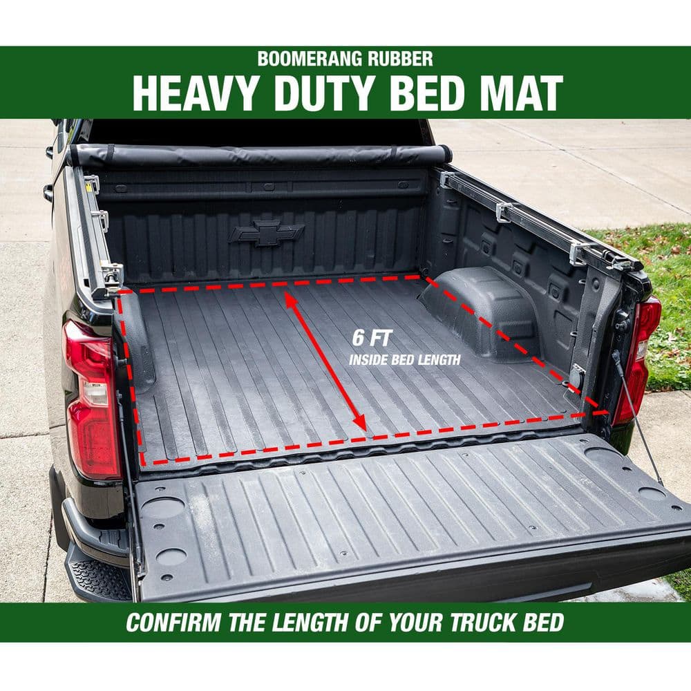 5.8 ft. Truck Bed Mat Heavy Duty Utility Cargo Liner fits Chevy Chevrolet Silverado and Sierra 1500,2500, 3500 2019-2025 - Hercitys