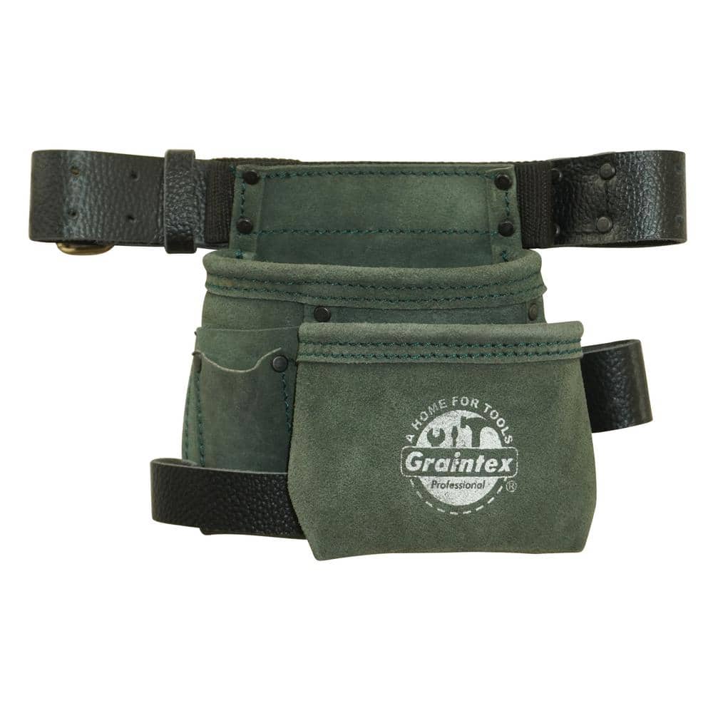 4-Pocket Children’s Hunter Green Tool Pouch with Belt - Hercitys