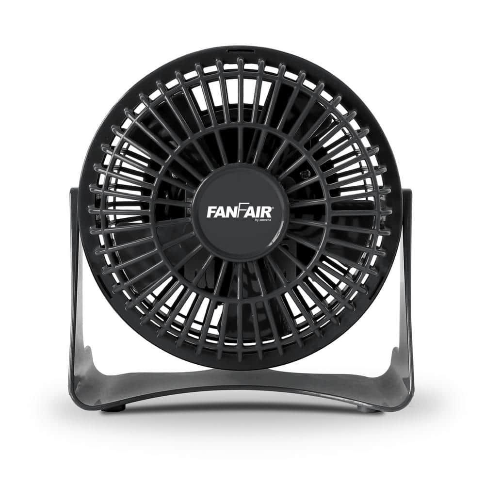 4 in. Desk Personal Fan – Black - Hercitys