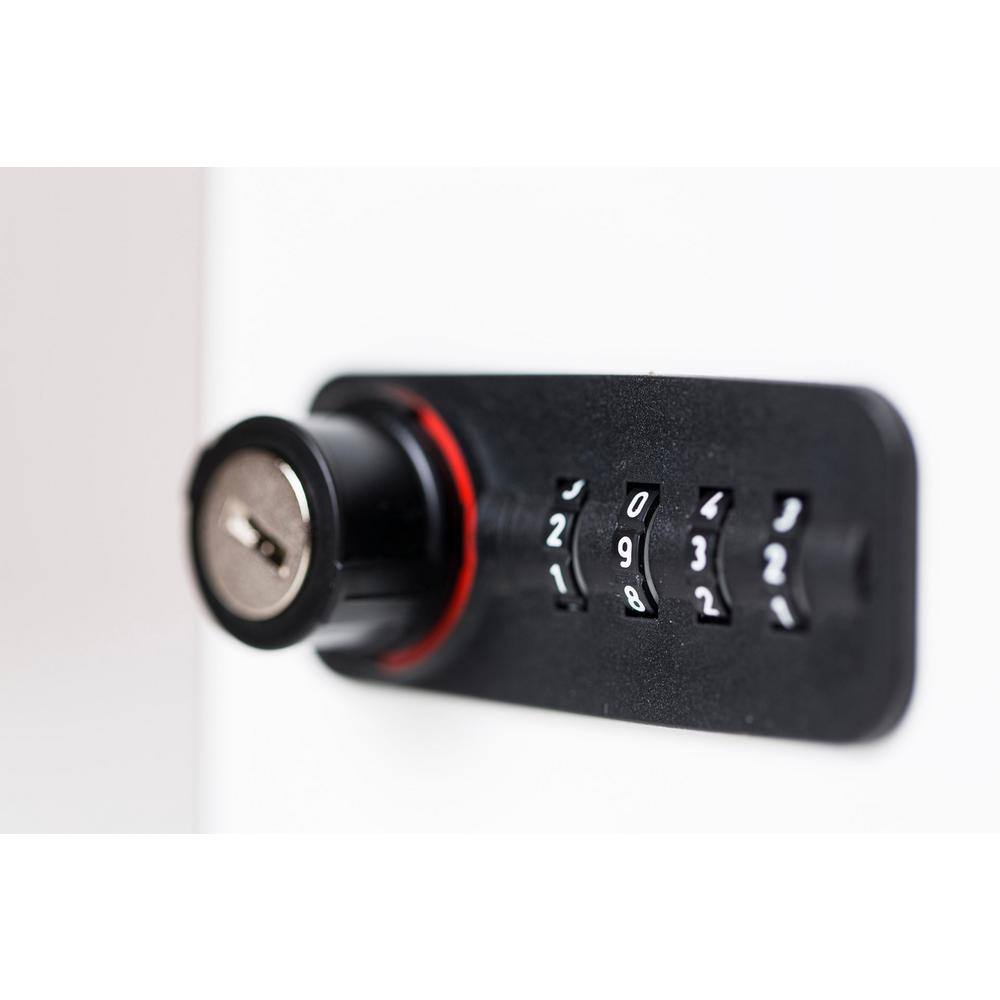 3-5/16 in. Black Left Hand Fixed Code Combination Furniture Lock - Hercitys