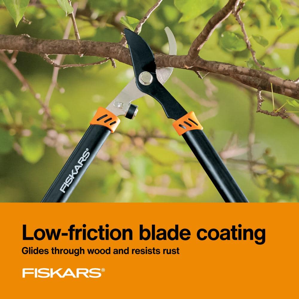 1-1/2 in. Cut Capacity Low-Friction Steel Blade, 28 in. Bypass Lopper with Non-Slip Handles - Hercitys