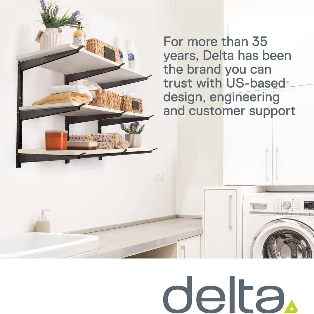 16 in. x 21 in. Heavy-Duty Wall Rack, Adjustable 3-Tier Wide Lumber Rack Holds 720 lbs. Steel Garage Wall Shelf Brackets - Hercitys