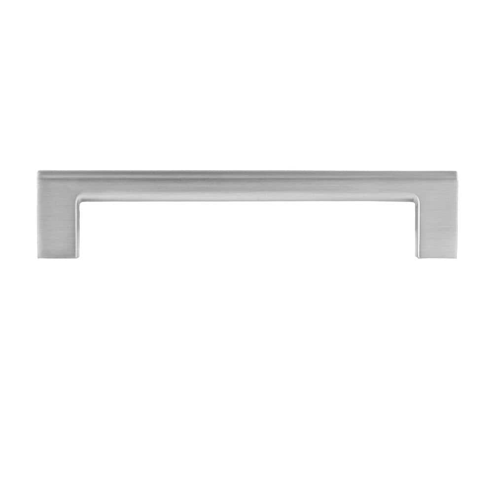 5-Pack Vail 6 in. (152 mm) Center-to-Center Modern Satin Nickel Bar Drawer Pull - Hercitys