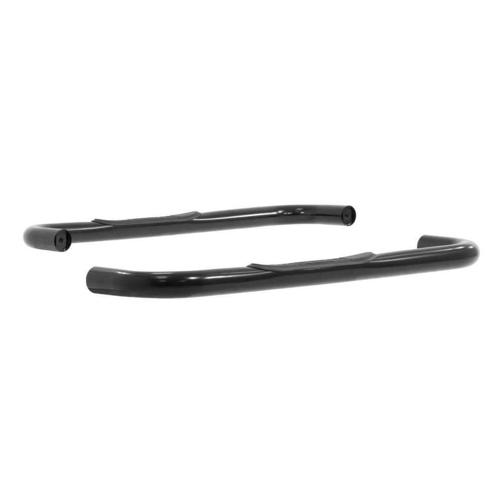 3-Inch Round Black Steel Nerf Bars, No-Drill, Select Dodge Ram 1500, 2500, 3500 - Hercitys