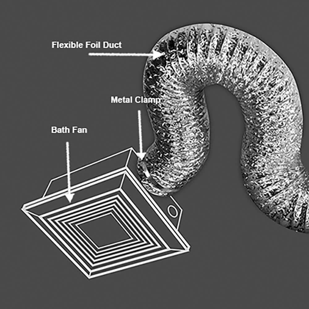 3 in. x 25 ft. Flexible Aluminum Foil Duct - Hercitys