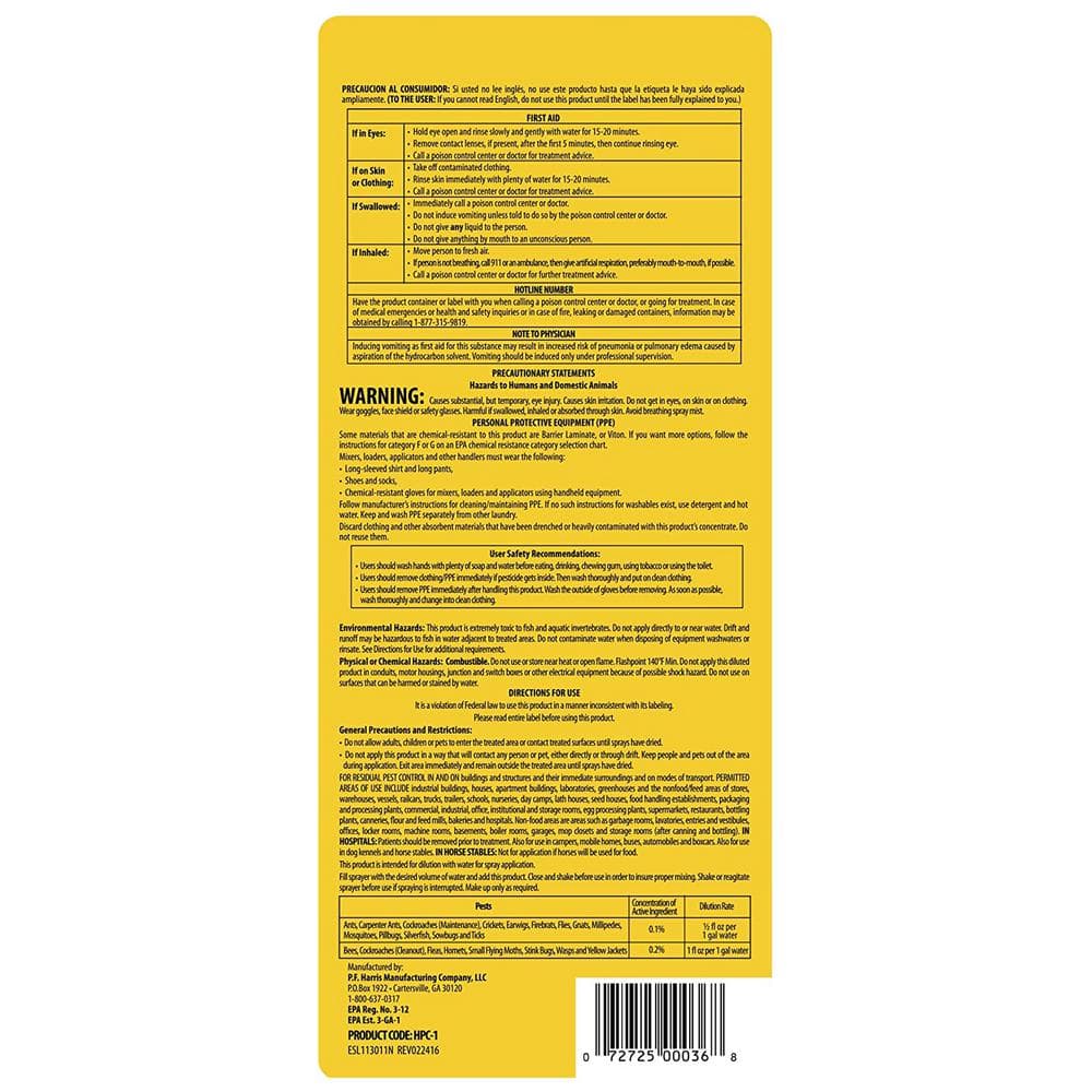 1 oz. Pest Control Concentrate/Makes up to 10 Gal. (5-Pack) - Hercitys