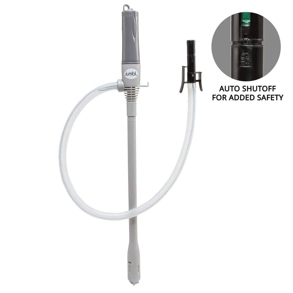 294.4 fl. oz. Automatic Battery Powered Fuel Transfer Pump with Auto-Stop, Portable Siphons - Hercitys