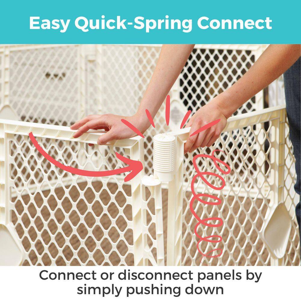 26 in. Superyard Ultimate 6-Panel Baby Play Yard - Hercitys