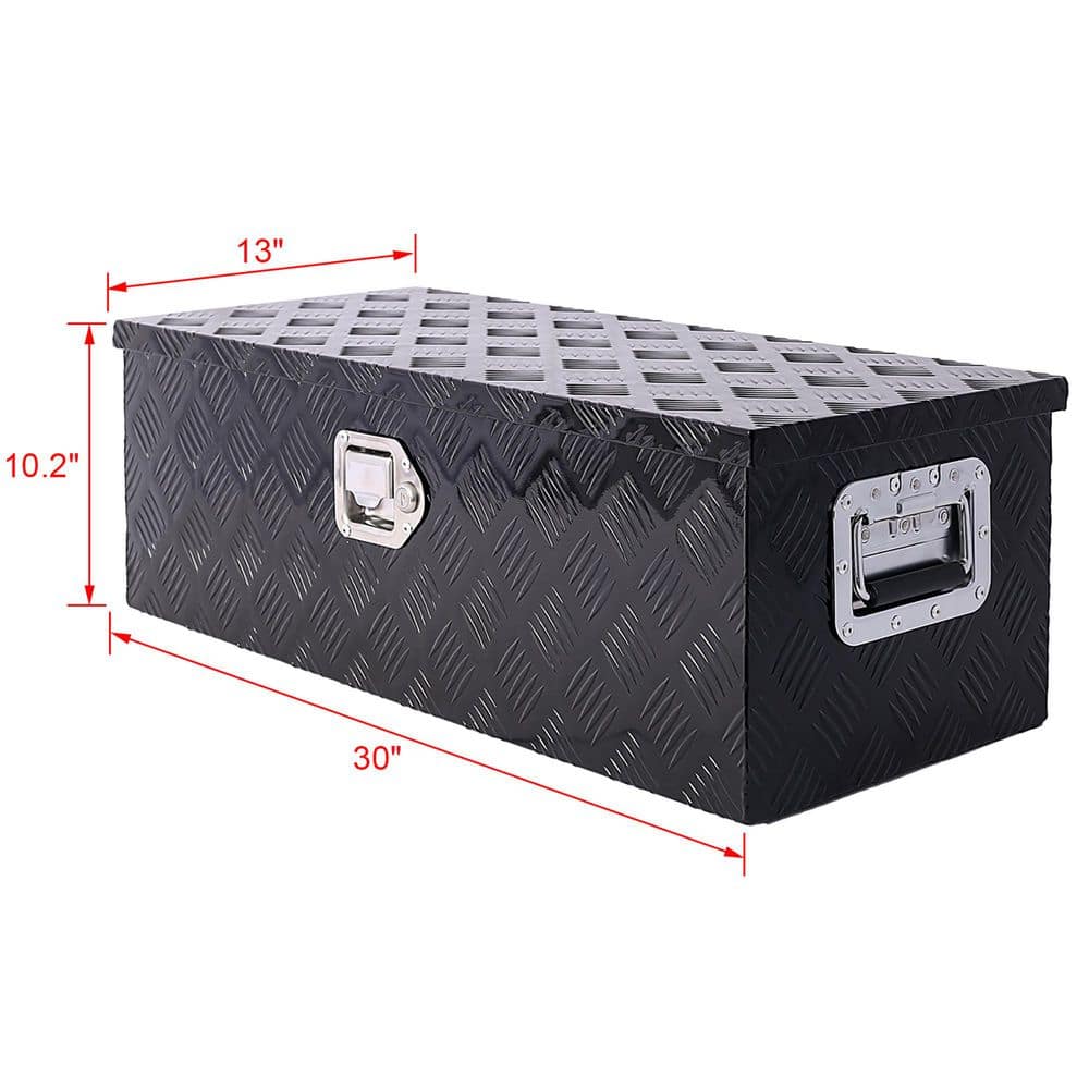 16 Gal. Black Aluminum Deck Box - Hercitys