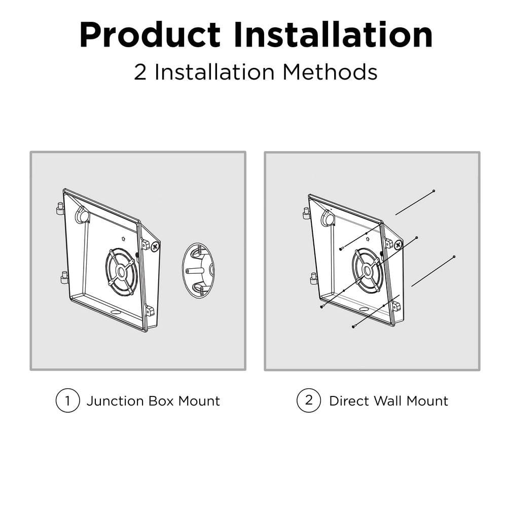 4000 Lumen Integrated LED Bronze Dusk to Dawn  Commercial Wall Pack Light, 4000K - Hercitys