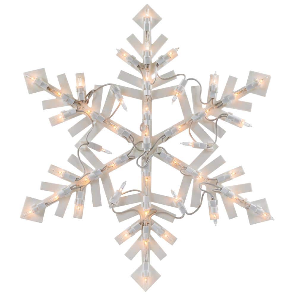 15.5 in. Lighted Snowflake Christmas Window Silhouette - Hercitys
