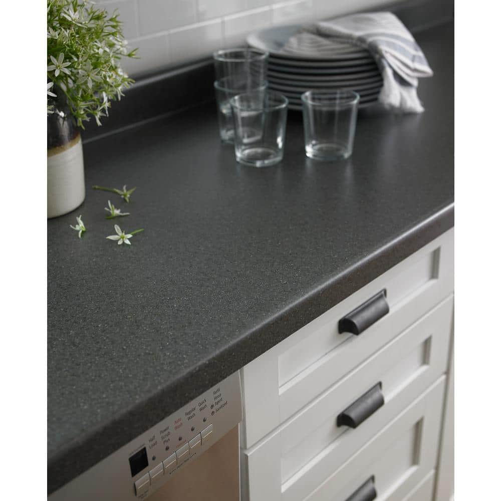 4 ft. x 8 ft. Laminate Sheet in Smoke Quarstone with Matte Finish - Hercitys