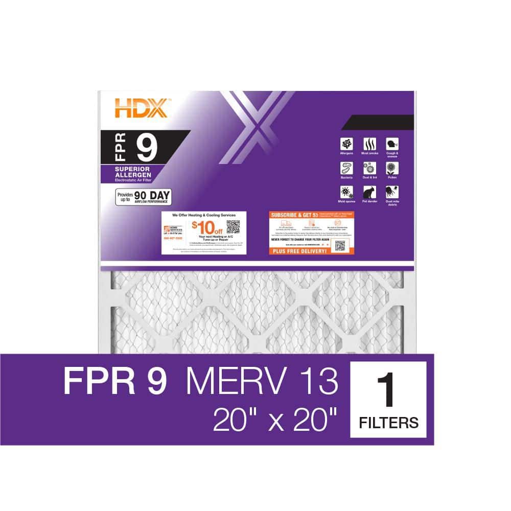 20 in. x 20 in. x 4 in. Honeywell Replacement Pleated Air Filter FPR 9, MERV 13 - Hercitys