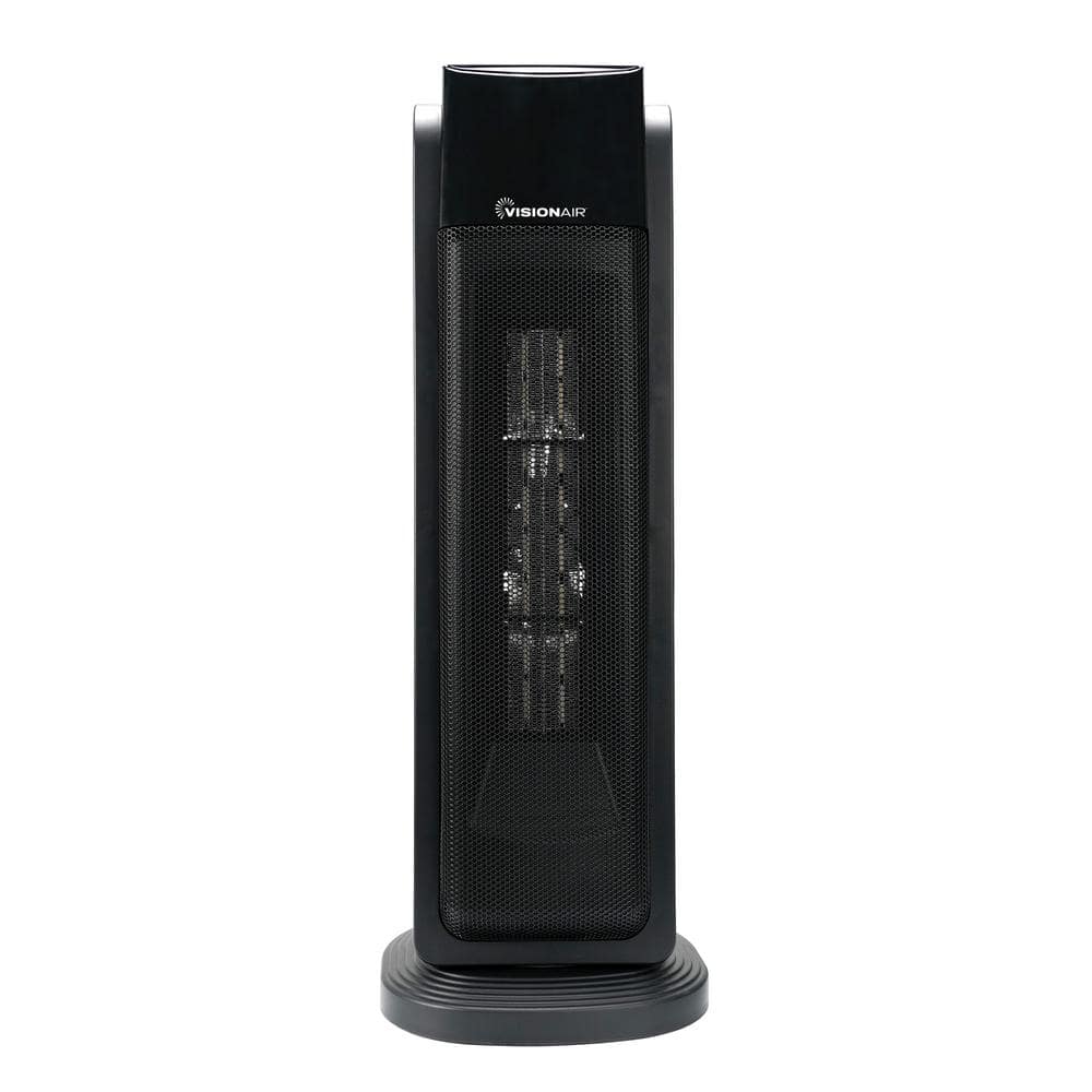 1500/750-Watt 23 in. Oscillating Ceramic Electric Forced Air Tower Heater with Remote - Hercitys